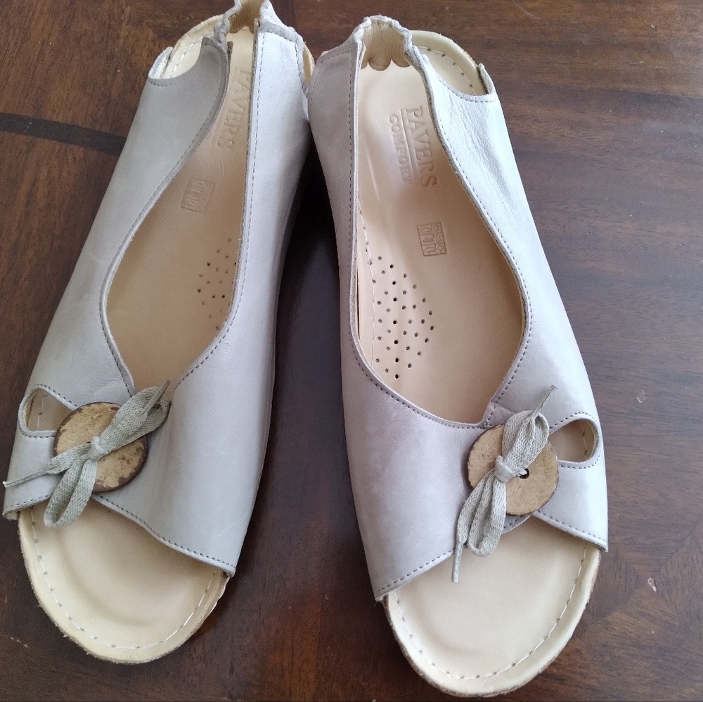 Wide Comfortable Soft Leather Sandals, Pavers Comfort , Size - 40